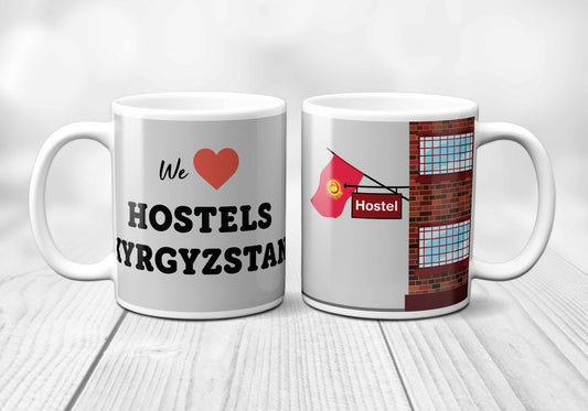 We Love KYRGYZSTAN Hostels Mug