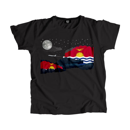 Kiribati Flags Night Clouds Unisex T-Shirt