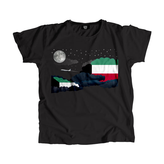 Kuwait Flags Night Clouds Unisex T-Shirt