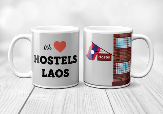 We Love LAOS Hostels Mug