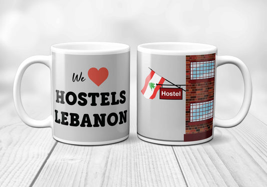 We Love LEBANON Hostels Mug