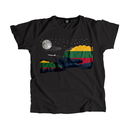 Lithuania Flags Night Clouds Unisex T-Shirt