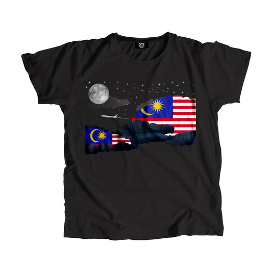 Malaysia Flags Night Clouds Unisex T-Shirt