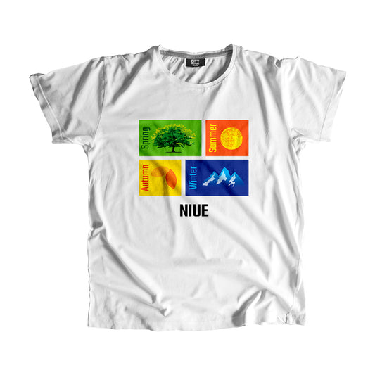 NIUE Seasons Unisex T-Shirt (White)