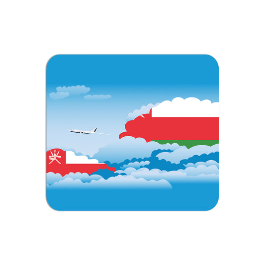 Oman Flag Day Clouds Mouse pad 