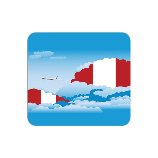Peru Flag Day Clouds Mouse pad 