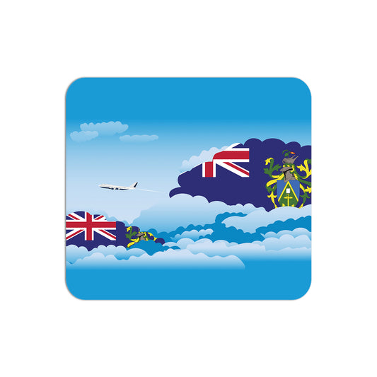 Pitcairn Islands Flag Day Clouds Mouse pad 