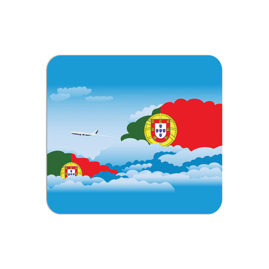 Portugal Flag Day Clouds Mouse pad 