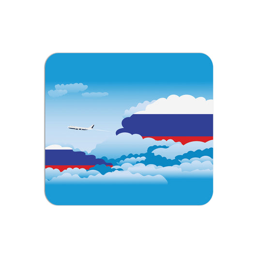 Russia Flag Day Clouds Mouse pad 
