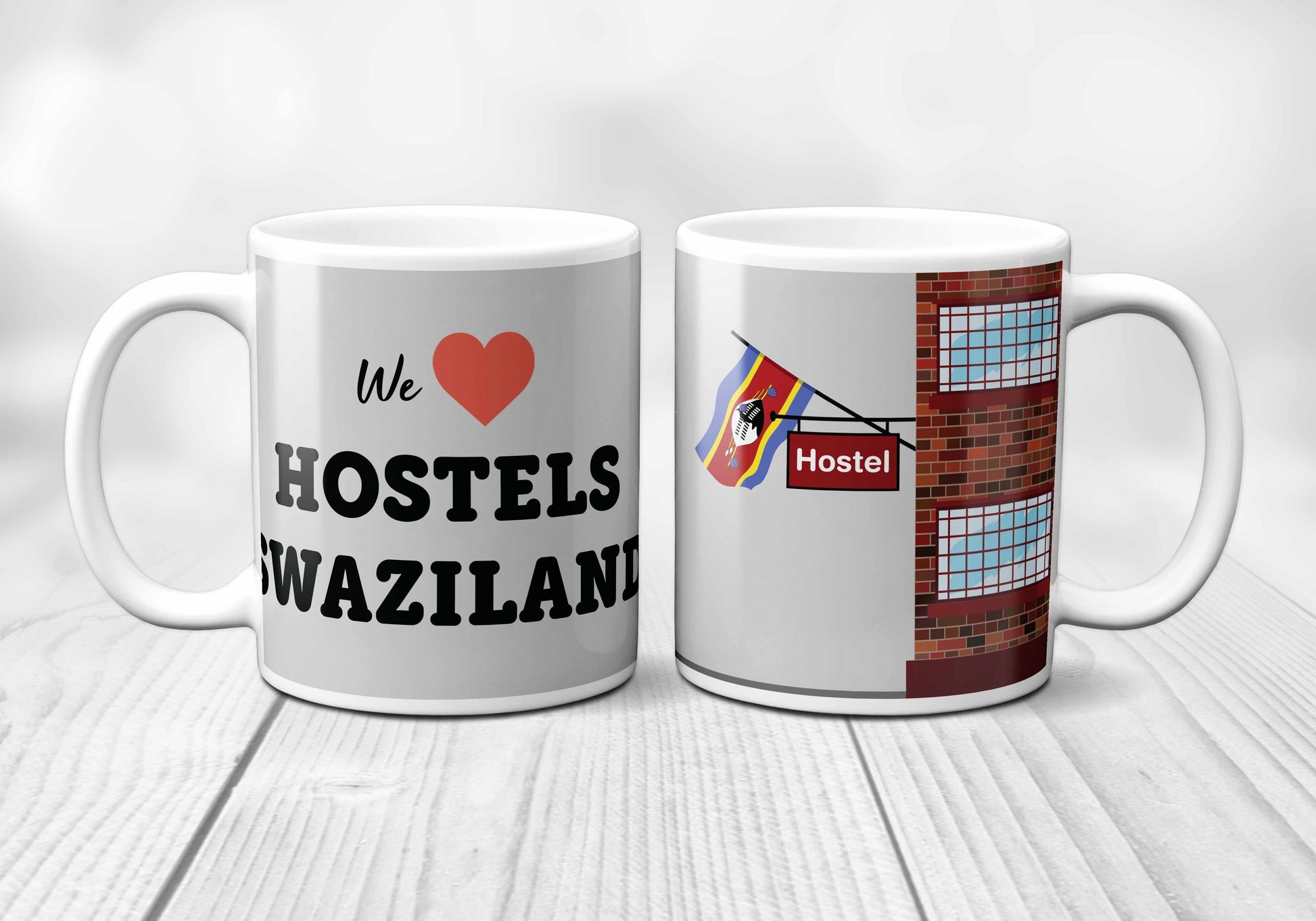 We Love SWAZILAND Hostels Mug