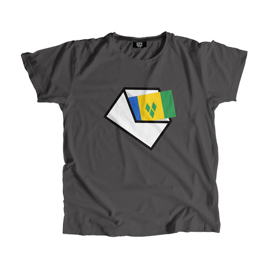 Saint Vincent and the Grenadines Flag Mail Men Women Unisex T-Shirt