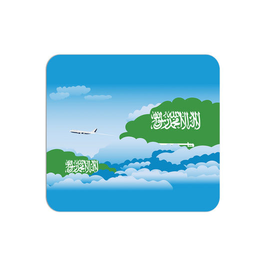 Saudi Arabia Flag Day Clouds Mouse pad 