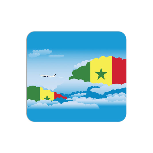 Senegal Flag Day Clouds Mouse pad 