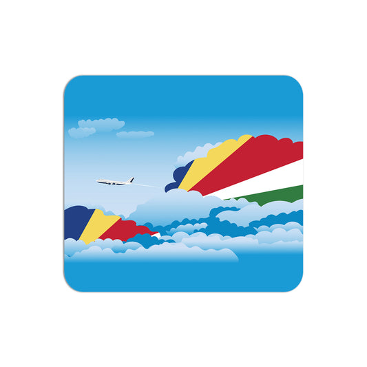 Seychelles Flag Day Clouds Mouse pad 