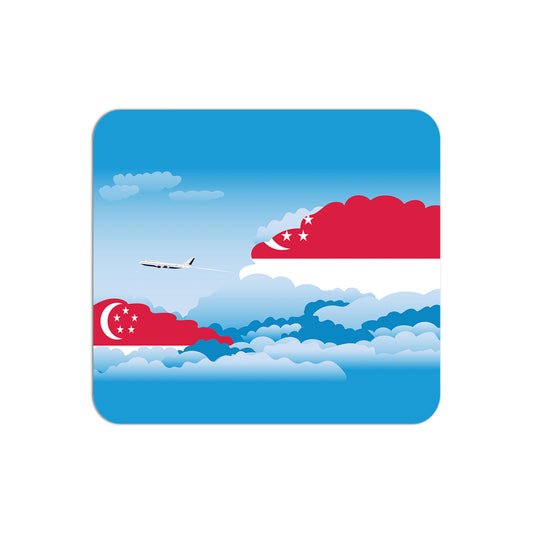 Singapore Flag Day Clouds Mouse pad 
