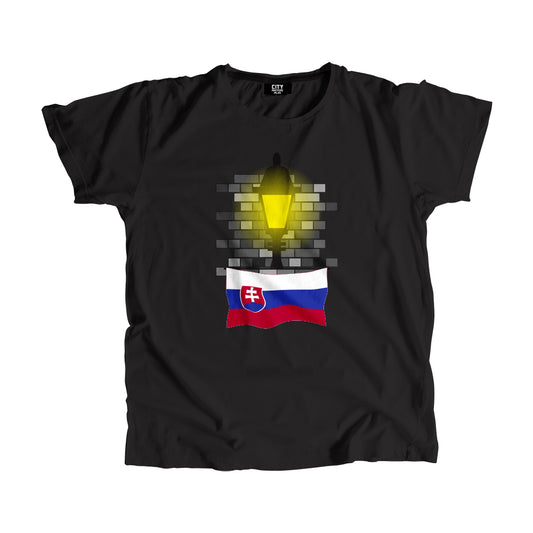 Slovakia Flag Street Lamp Bricks Unisex T-Shirt