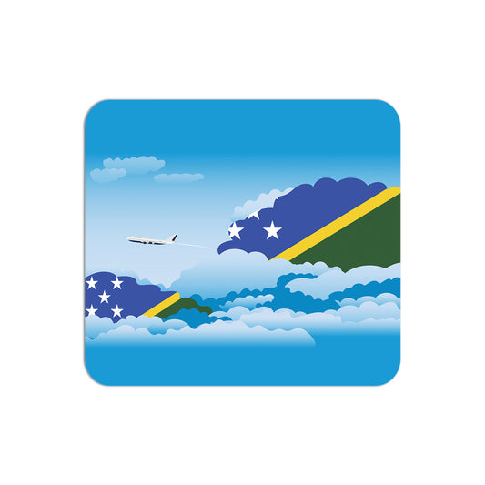 Solomon Islands Flag Day Clouds Mouse pad 