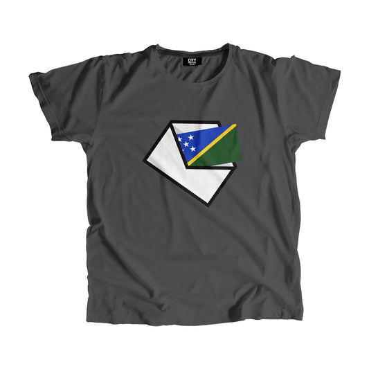 Solomon Islands Flag Mail Men Women Unisex T-Shirt