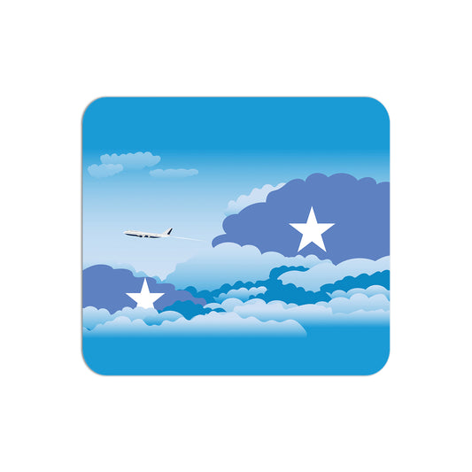 Somalia Flag Day Clouds Mouse pad 