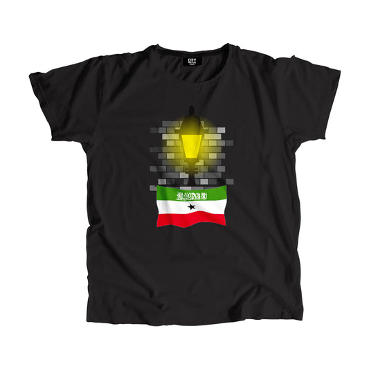 Somaliland Flag Street Lamp Bricks Unisex T-Shirt