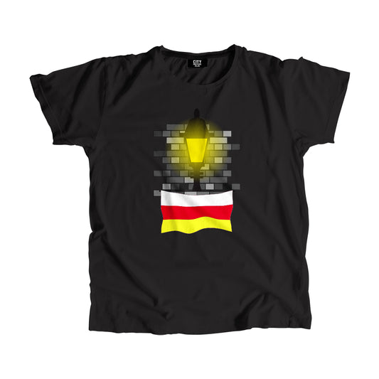 South Ossetia Flag Street Lamp Bricks Unisex T-Shirt