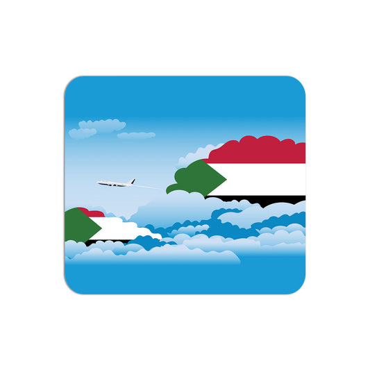 Sudan Flag Day Clouds Mouse pad 
