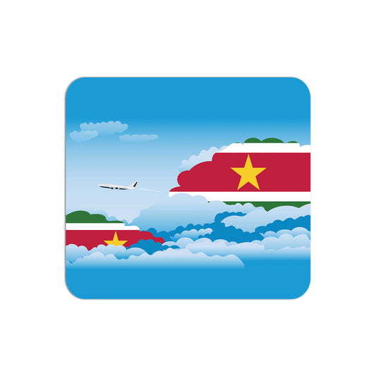 Suriname Flag Day Clouds Mouse pad 
