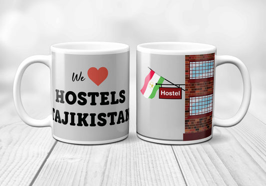 We Love TAJIKISTAN Hostels Mug