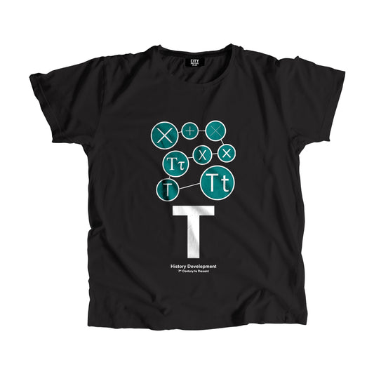 T Letter History Development Men Women Unisex T-Shirt