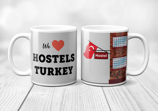 We Love TURKEY Hostels Mug