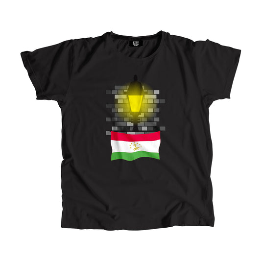Tajikistan Flag Street Lamp Bricks Unisex T-Shirt
