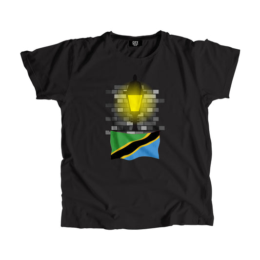 Tanzania Flag Street Lamp Bricks Unisex T-Shirt