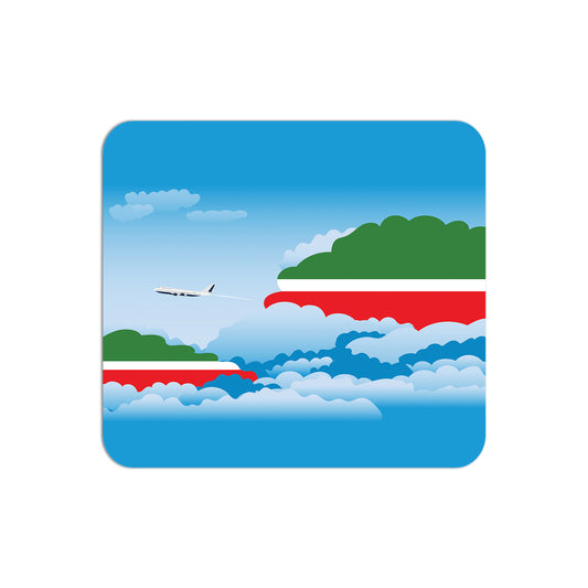 Tatarstan Flag Day Clouds Mouse pad 