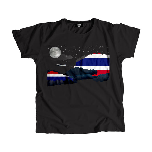 Thailand Flags Night Clouds Unisex T-Shirt