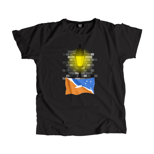 Tierra del Fuego Province Argentina Flag Street Lamp Bricks Unisex T-Shirt