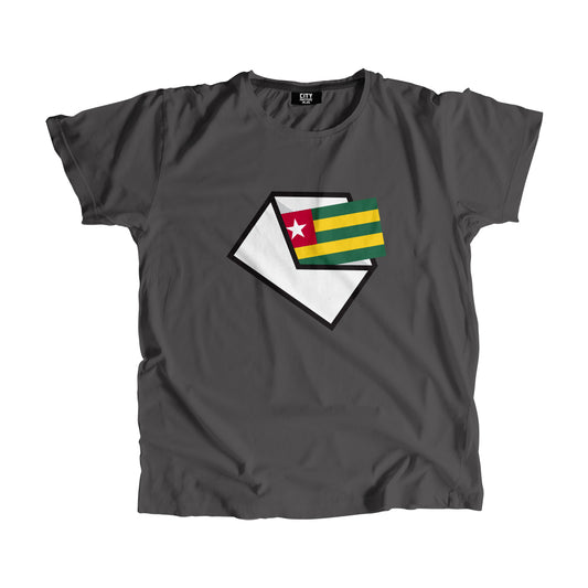 Togo Flag Mail Men Women Unisex T-Shirt