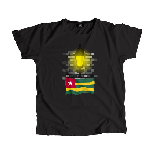 Togo Flag Street Lamp Bricks Unisex T-Shirt