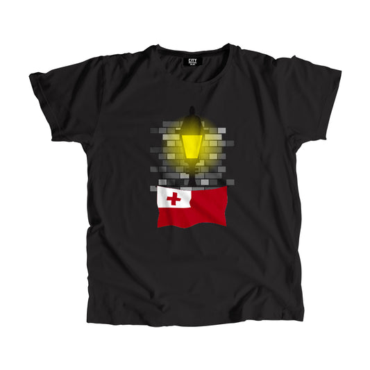Tonga Flag Street Lamp Bricks Unisex T-Shirt