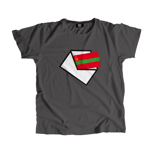 Transnistria Flag Mail Men Women Unisex T-Shirt
