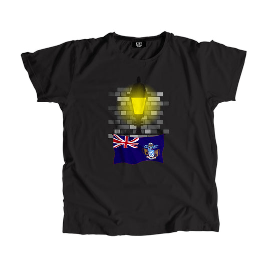 Tristan da Cunha Flag Street Lamp Bricks Unisex T-Shirt