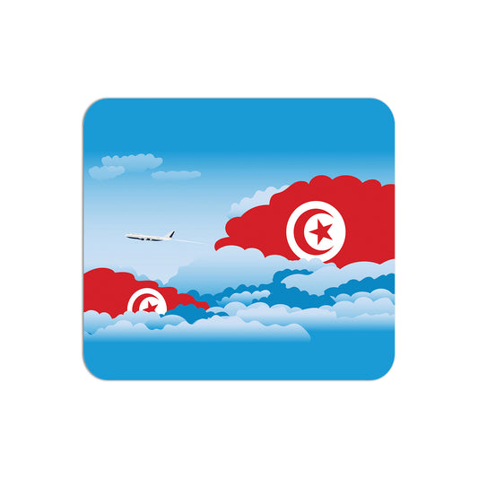 Tunisia Flag Day Clouds Mouse pad 