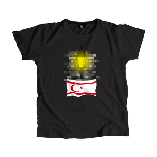 Turkish Republic of Northern Cyprus Flag Street Lamp Bricks Unisex T-Shirt