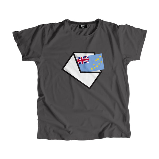 Tuvalu Flag Mail Men Women Unisex T-Shirt