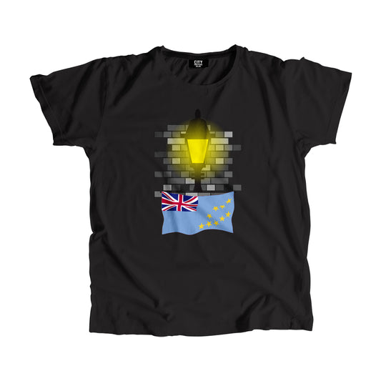 Tuvalu Flag Street Lamp Bricks Unisex T-Shirt