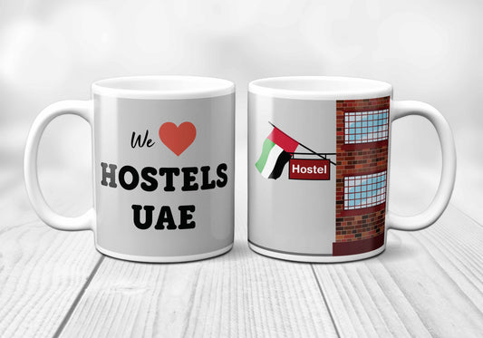 We Love UAE Hostels Mug