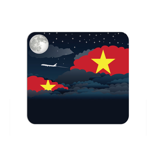 Vietnam Flag Night Clouds Mouse pad 