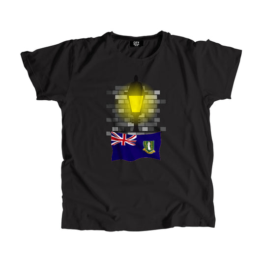 Virgin Islands UK Flag Street Lamp Bricks Unisex T-Shirt