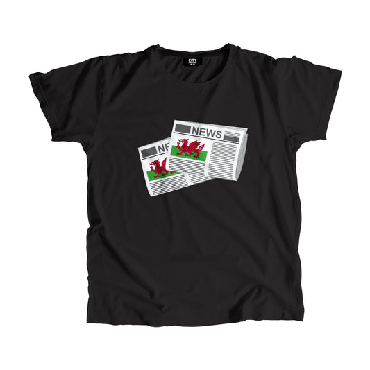Wales Newspapers Unisex T-Shirt 