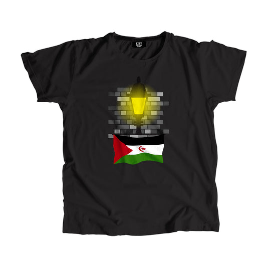 Western Sahara Flag Street Lamp Bricks Unisex T-Shirt