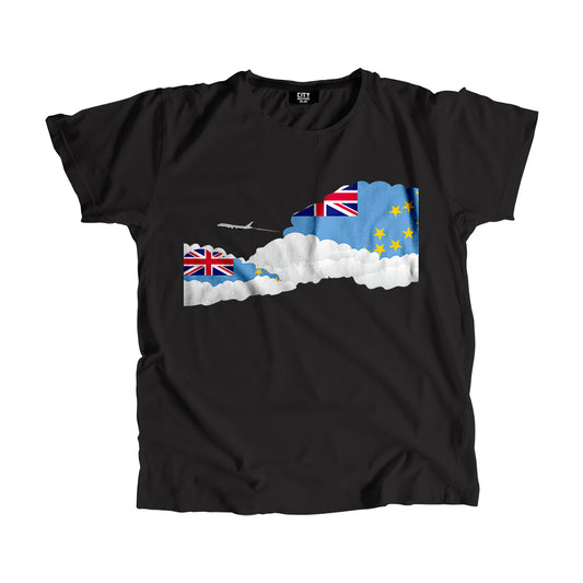 Tuvalu Flags Day Clouds Unisex T-Shirt